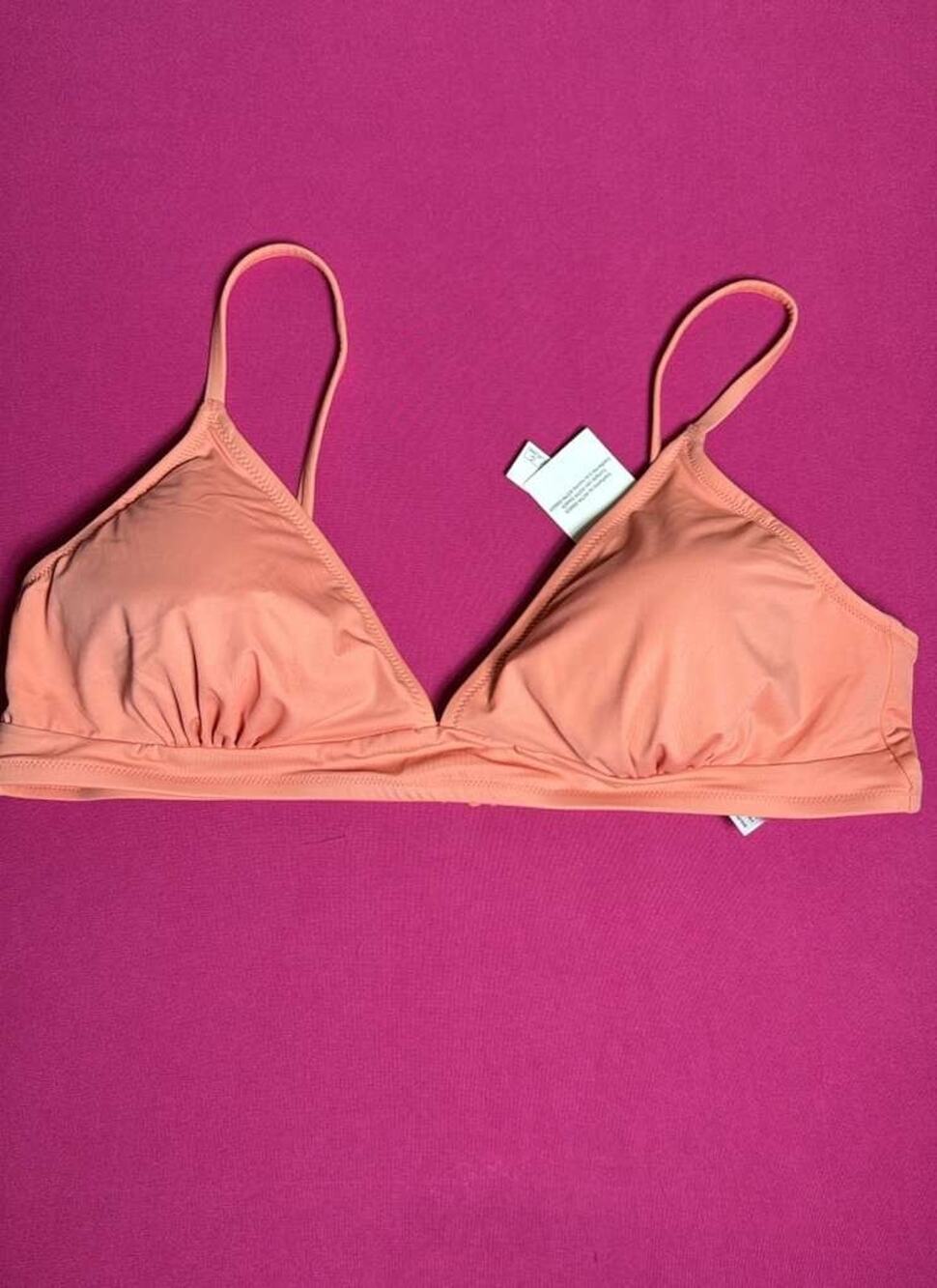 Essentials UPF 50+ Peach Bikini Swim Top XXL
